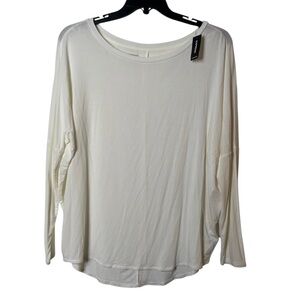 Express Women's Ivory Long Sleeve Top